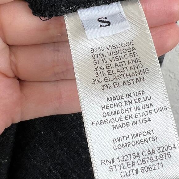 Cloth & Stone Anthropologie Melange Jersey Knit Grey Space Dye Dress Size Small - Picture 7 of 7